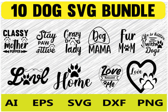 Dog SVG Design Bundle for T-shirt