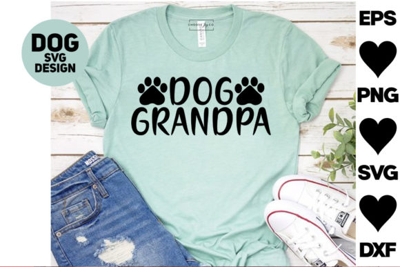 Dog Svg Design. Dog Grandpa