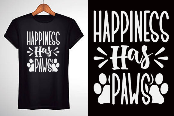 Dog SVG Design: Happiness Has Paws