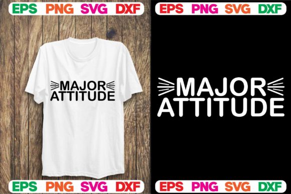 Dog Svg Design.Major Attitude