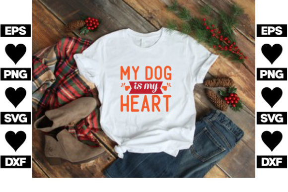 Dog SVG Design, My Dog is My Heart